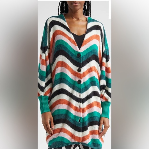 Farm rio Wave Gradient Colorful Cardigan - Picture 2 of 5